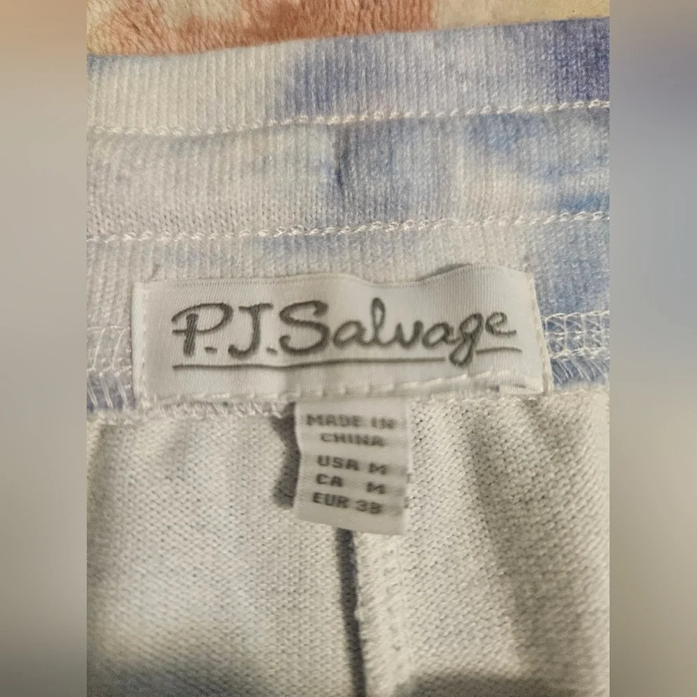 New P.J. Salvage Blue and White Joggers - Picture 6 of 7